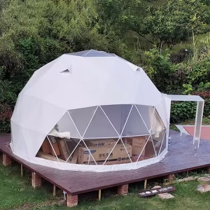 Luxury Clear Geodesic Dome Tent, PVC Tent, for Hotel, Manor, Resort, Forest, Glamping, Half Dome - Image 6