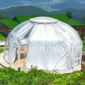 Luxury Clear Geodesic Dome Tent, PVC Tent, for Hotel, Manor, Resort, Forest, Glamping, Half Dome - Image 3