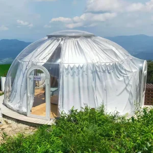 Luxury Clear Geodesic Dome Tent, PVC Tent, for Hotel, Manor, Resort, Forest, Glamping, Half Dome - Image 4